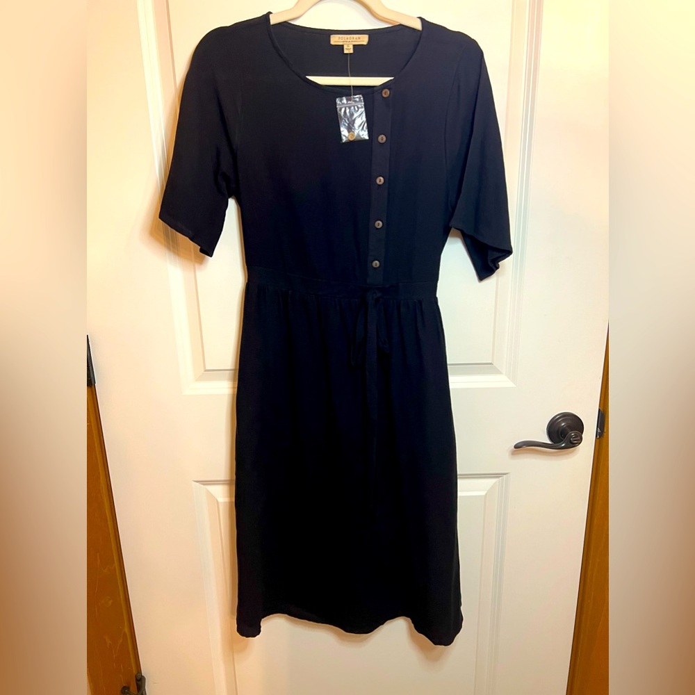 Women’s Pologram Black Midi Dress
